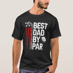 Camiseta Melhor Pai De Golfe Do Par Pai Golfer American Fl