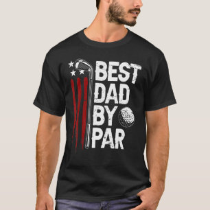 Camiseta Melhor Pai De Golfe Do Par Pai Golfer American Fla