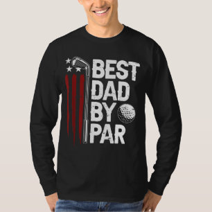 Camiseta Melhor Pai De Golfe Do Par Pai Golfer American Fla