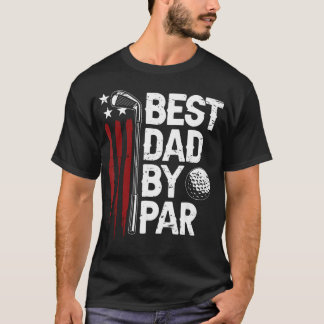 Camiseta Melhor Pai de Golfe Por Par Pai Golfista Bandeira