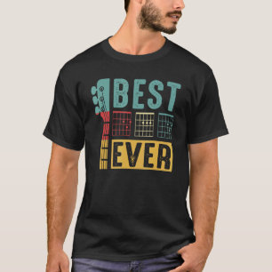 Camiseta Melhor Pai de Guitarra de Todos os Tempos Retro Vi