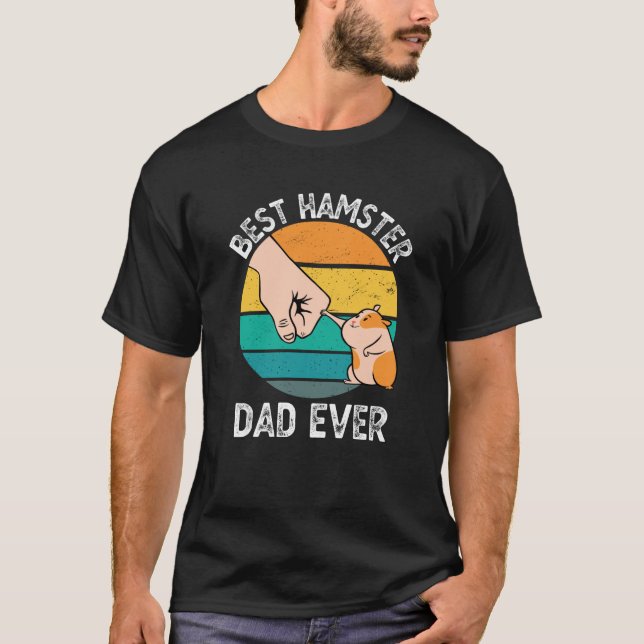 Camiseta Melhor Pai De Hamster Alguma Vez Engraçado Dono De (Frente)