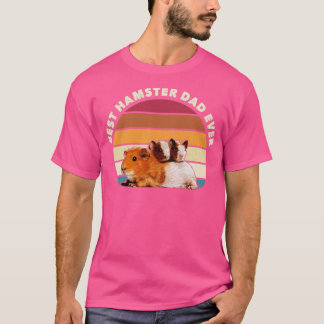Camiseta Melhor Pai De Hamster Alguma Vez Retro Vintage Ham