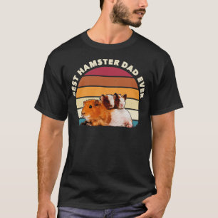 Camiseta Melhor Pai De Hamster Alguma Vez Retro Vintage Ham