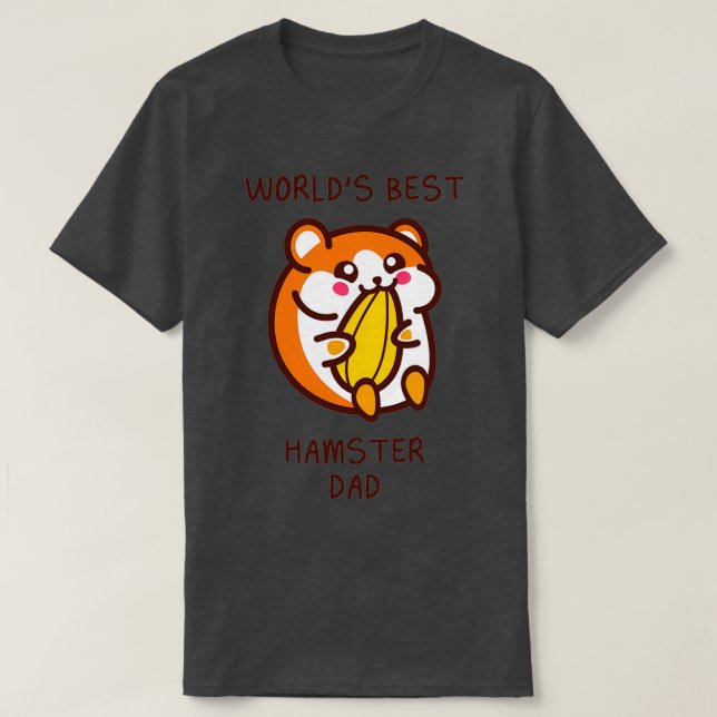 CAMISETA MELHOR PAI DE HAMSTER DO MUNDO (2) (Frente do Design)