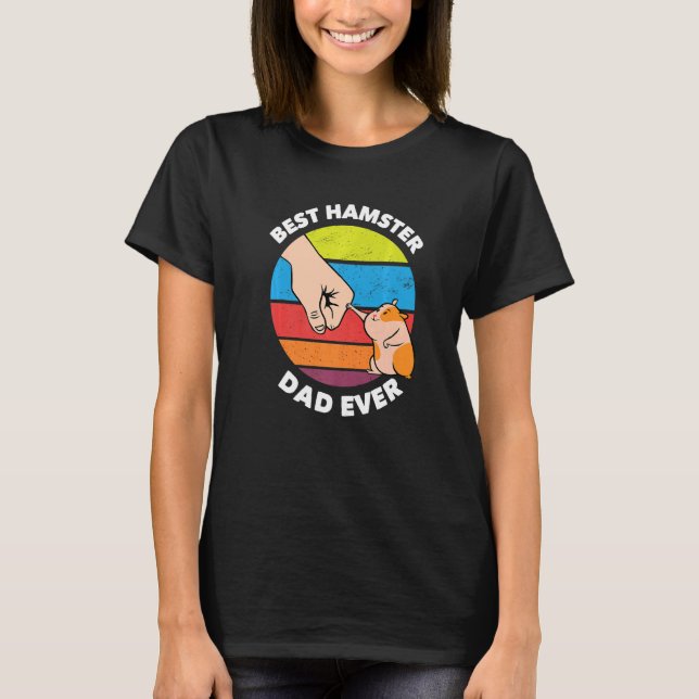 Camiseta Melhor Pai de Hamster Nunca Hamster (Frente)