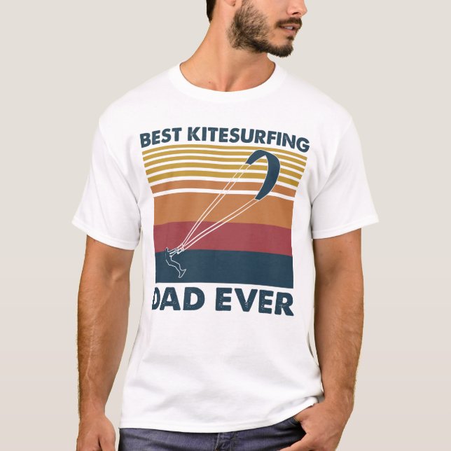 Camiseta Melhor Pai de Kitesurfing (Frente)