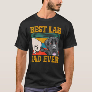 Camiseta Melhor Pai de Lab Ever Labrador Retriever Preto Pa