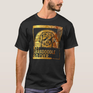 Camiseta Melhor Pai de Labradoodle pai para cães para homen