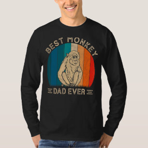 Camiseta Melhor Pai de Macaco Alguma Vez com Gráfico de Mac