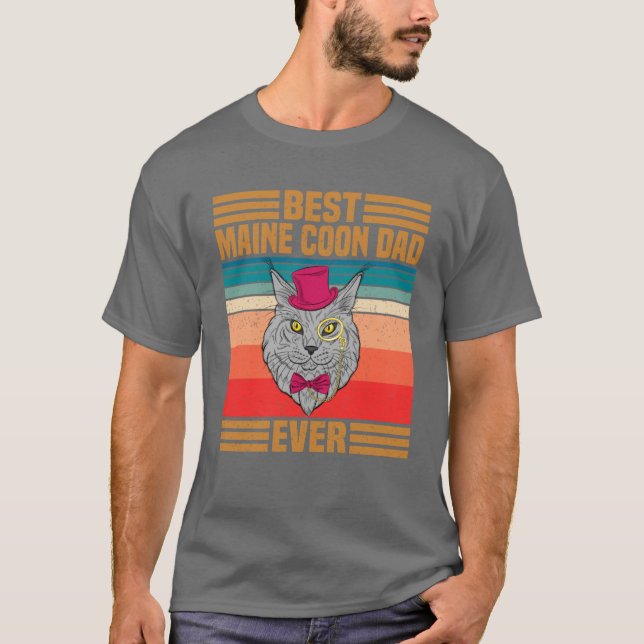 Camiseta Melhor Pai de Maine Coon (Frente)