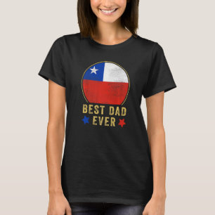 Camiseta Melhor Pai De Meninas No Chile País Padre Chile Fl