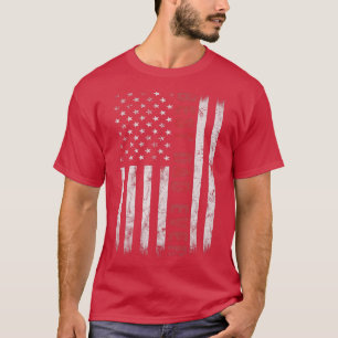 Camiseta Melhor Pai De Mens Com A Bandeira Americana Dos EU