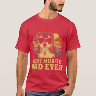Camiseta Melhor Pai de Morkie de Todos os Tempos Amantes de