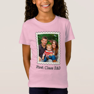 Camiseta Melhor Pai de Pai de primeira classe Foto personal