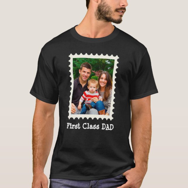Camiseta Melhor Pai de PAI de PRIMEIRA CLASSE Foto personal (Frente)