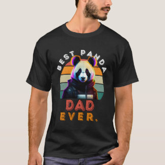 Camiseta Melhor Pai De Panda Nunca Cyberpunk Panda