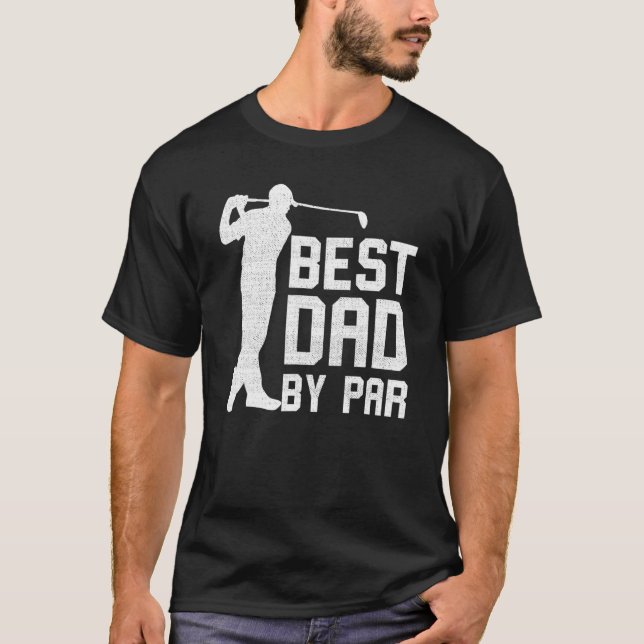 Camiseta Melhor Pai De Par Golf Gift Para Homens Dia de os  (Frente)