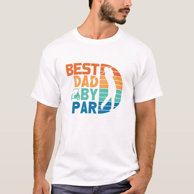 Camiseta Melhor Pai De Par Retro Golf (Frente)
