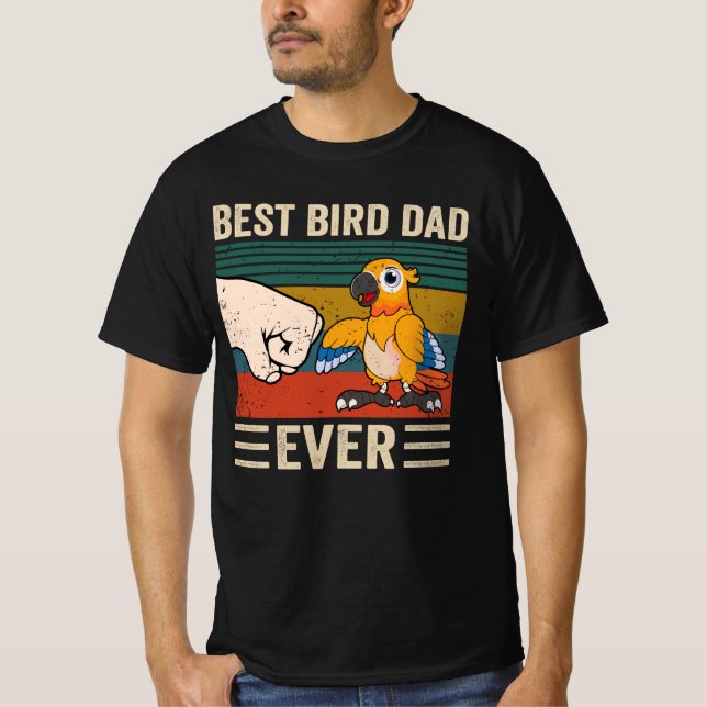 Camiseta Melhor Pai De Pássaros, Pai De Pássaros, Fundição  (Frente)