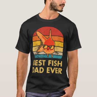 Camiseta Melhor Pai de Peixe de Sempre Peixe Dourado Para P