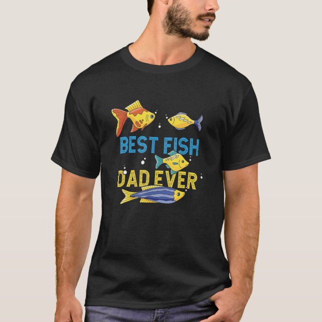 Camiseta Melhor Pai de Peixe do Aquário Aquarista (Frente)