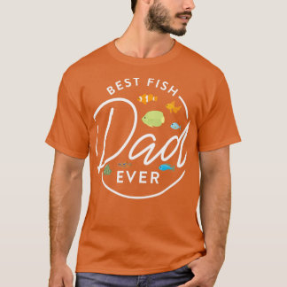 Camiseta Melhor Pai De Peixes Proprietário De Aquário Manut