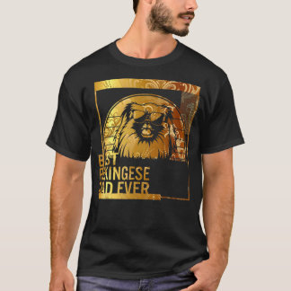 Camiseta Melhor Pai de Pekingês pai de cão para homens
