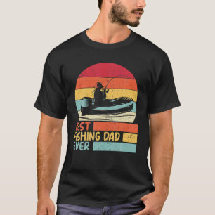 Camiseta Melhor Pai De Pesca De Sempre. Funny Vintage Pai F