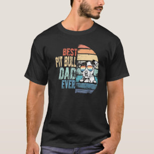 Camiseta Melhor Pai de Pit Bull Engraçado de Todos os Tempo