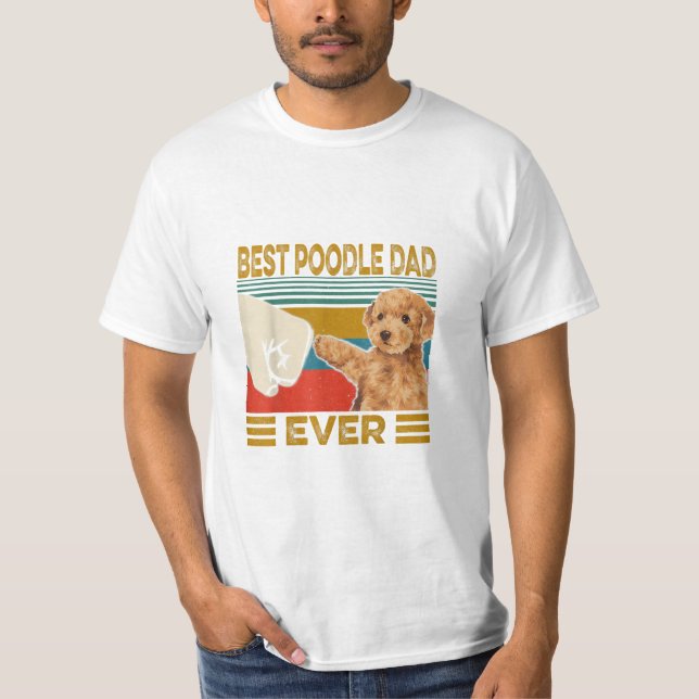 Camiseta Melhor Pai De Poodle Nunca (Frente)