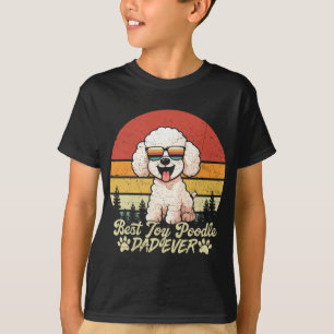 Camiseta Melhor Pai de Poodle Toy Branco de Todos os Tempos