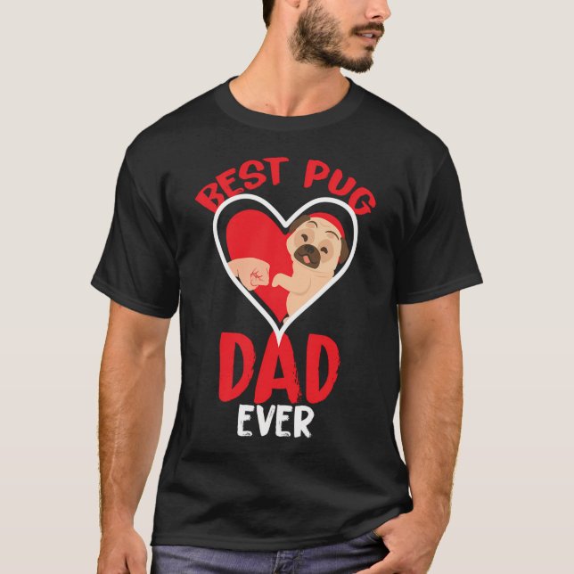 Camiseta Melhor pai de pug (Frente)