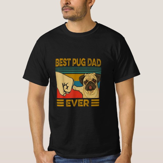 Camiseta Melhor Pai De Pug (Frente)