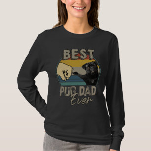 Camiseta Melhor Pai De Pug Alguma Vez Essencial Para A Cami