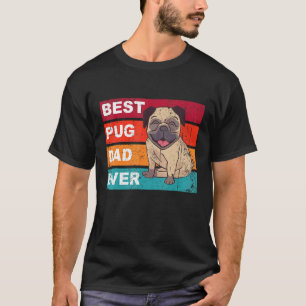 Camiseta Melhor Pai de Pug de Todos os Tempos