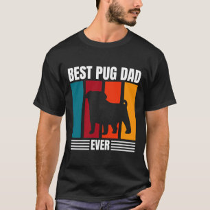 Camiseta Melhor Pai de Pug de Todos os Tempos 536