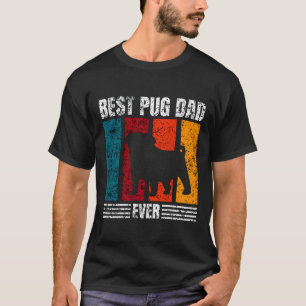 Camiseta Melhor Pai de Pug de Todos os Tempos Clássico 538