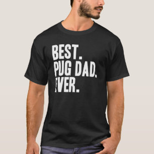 Camiseta Melhor Pai de Pug de Todos os Tempos Pet
