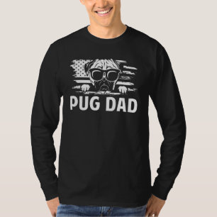 Camiseta Melhor Pai De Pug Já Para Pai De Pet Men De Cachor