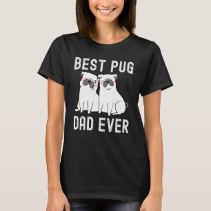 Camiseta Melhor Pai de Pug Nunca Dia Pai
