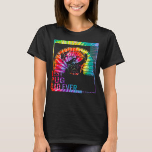 Camiseta Melhor Pai de Pug Nunca pai de cão para homem Cão
