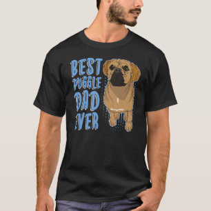 Camiseta Melhor Pai de Puggle de Todos os Tempos Homem Cach