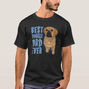Camiseta Melhor Pai de Puggle de Todos os Tempos Homem Cute