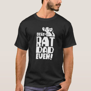 Camiseta Melhor Pai De Rato Alguma Vez Corta Ratos Animal P