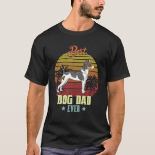 Camiseta Melhor Pai de Rato Terrier Proprietário do Pai Cac