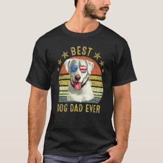 Camiseta Melhor Pai De Retriever Labrador Nunca Cão De Vint