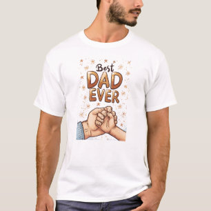 Camiseta Melhor Pai de sempre - Arte de vínculo de Dia de o