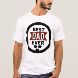 Camiseta Melhor Pai de sempre - Design de texto do Dia de o