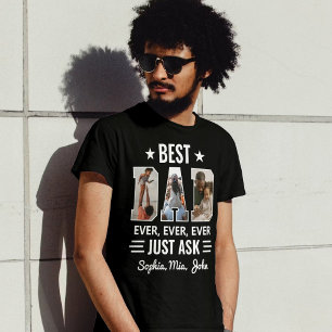 Camiseta Melhor Pai De Sempre, Pergunte Nomes De Crianças E
